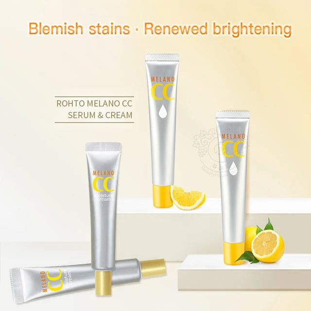 Japan ROHTO melano cc vitamin c e whitening face facial serum essence ...