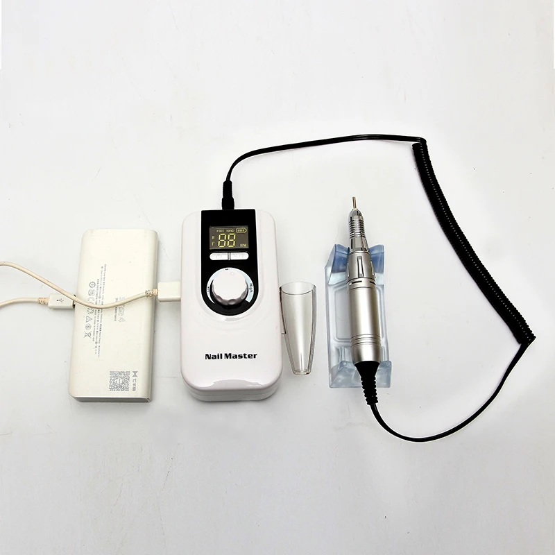  35000RMP Portable Nail Drill Manicure Set File Nail Pen Machine Set Kit With EU Plug Battery Portab
