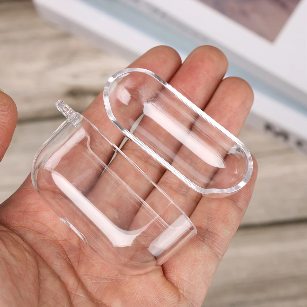 Новинка 1 шт. Прозрачный чехол с кристаллами для Airpods Pro Жесткий ПК Защитный 3