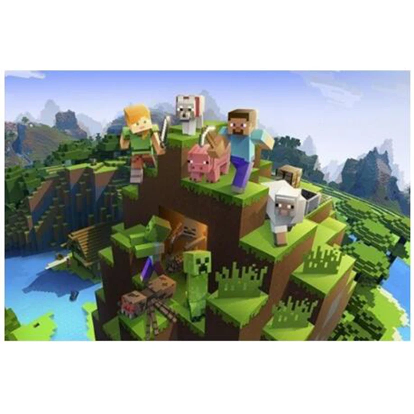 

5D DIY Cartoon Diamond Painting Minecraft steve abstract modern Embroidery Cross Stitch Mosaic Rhinestone Home Decor LG3076