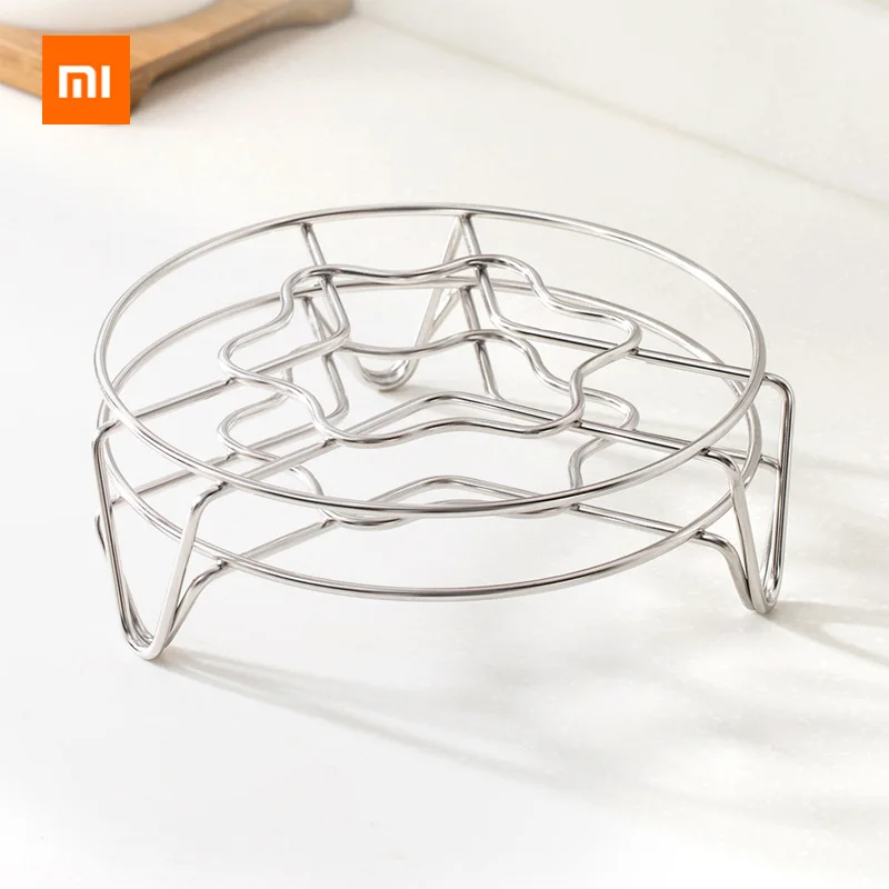 

Xiaomi Multifunctional Metal Steaming Rack 304 Stainless Steel Home Kitchen Cooking Pot Steaming Tray Stand