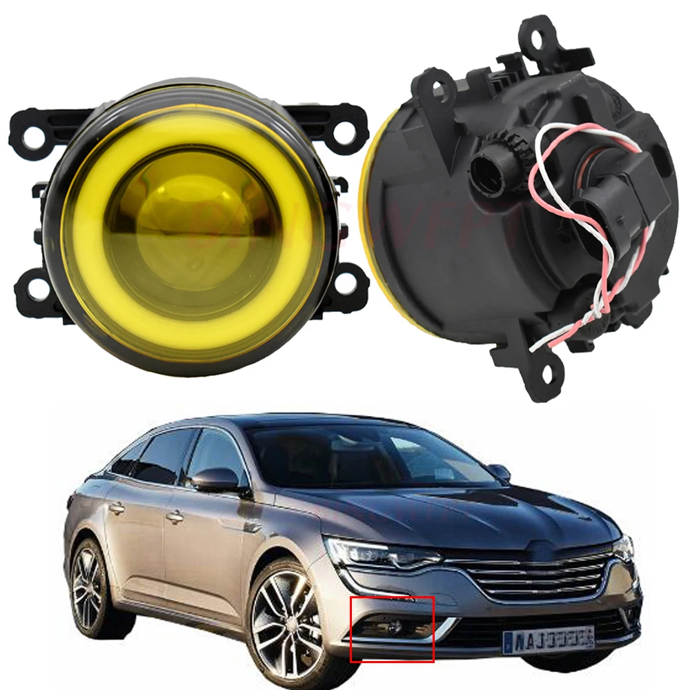 2 шт. светодиодный противотуманный светильник дневный ходовой Angel Eye DRL для Renault