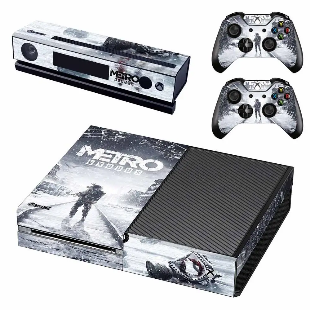 GSTM2526 Наклейка s Metro Exodus для xbox one, наклейки на кожу, стикеры Adesivo для xbox one, консоль Kinect, два контроллера - Цвет: GSTM2526