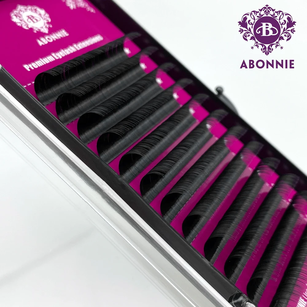 Individual-Lashes Mink Jbcd-Curl Cilios Fake Abonnie Black 8-17mm 12rows All-Size