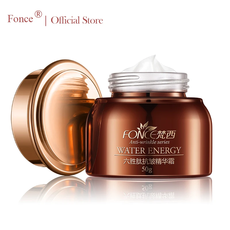 

Fonce Six peptide Anti Wrinkle Face Cream 50g Anti Aging Dry Skin Hydrating Facial Lifting Firming Peptide Serum Day Night Cream