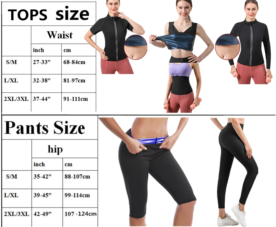 Body Shaper Set Sweat Sauna Pants Sauna Tops Thermo Slimming Vest Fitness Control Panties Waist Trainer Slimming Shapewear Set spanxs