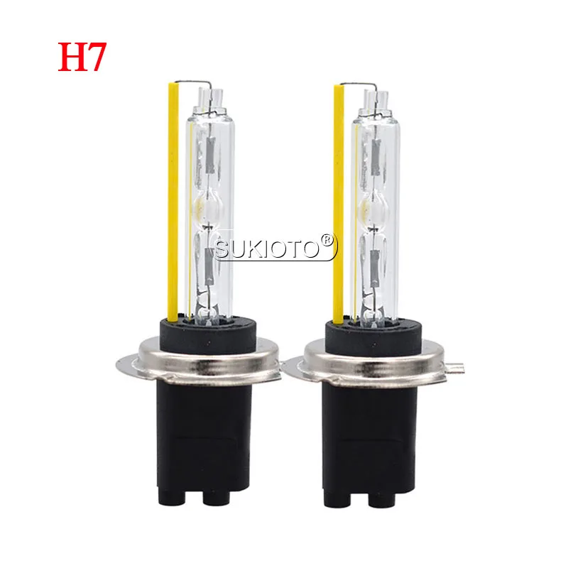 SUKIOTO AC 55W D2H Xenon HID Kit 5500K White Fast Bright H1 H7 H9 H11 Xenon Bulb Lamp 12V Car Light Slim HID Headlight Ballast  (7)