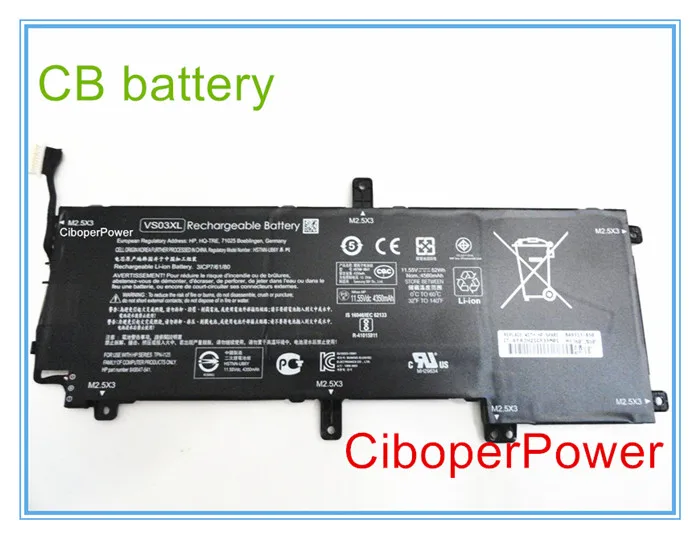 Оригинальный аккумулятор для ноутбуков 15-AS 15-AS014WM 11 55-849047 541 в 52 Вт/ч VS03XL |