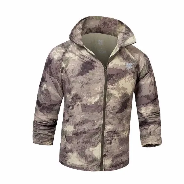 Мультикам лесной ветрозащитная куртка быстросохнущая кожа UPF50 водонепроницаемый плащ ветровка тонкая военная одежда охотника