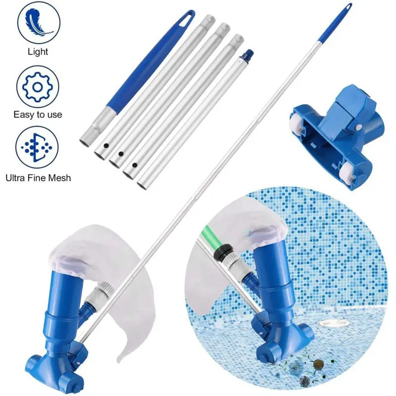 

Swimming Removable Pool Vacuum Jet Cleaner Portable Swimming Pool Vacuum Cleaning Tool Kit (Two Colors Randomly Distributed)