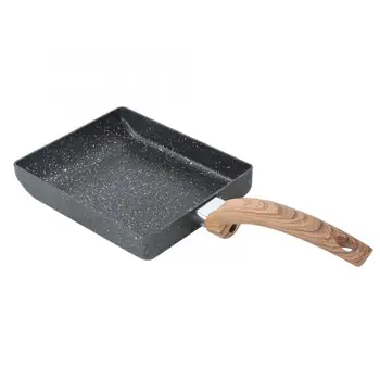 

Squared Shaped Aluminium Alloy Frying Pan Household Non-Stick Egg Cooking Steak Pan with Handle Kitchen Utensils