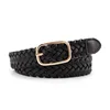 Women's PU Leather Braided belt Golden square pin buckle belt new fashion causal jeans dress waistband 2.3cm thin belt  p81 ► Photo 2/6