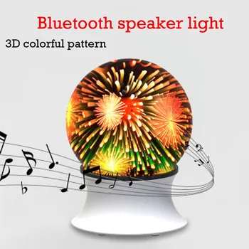 

3D Printed Bluetooth Speaker Light usb colorful atmosphere LED projection lamp LED Projector Sound Night Lamp