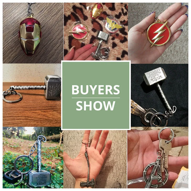 Marvel The Avengers Thor Hammer Metal Key Chain Keyring Men Women Key Holder Car Keychain Accessories Backpacks Gift - Image 6