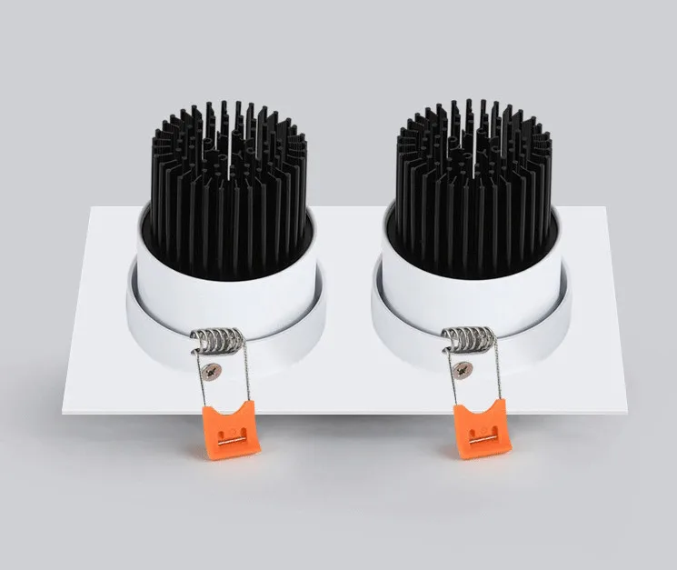 嵌入式led格栅灯_方形双头射灯天花led7w12w20w30w厂家直销---阿里巴巴_13