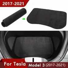 2021 nouveau modèle 3 avant de voiture tapis de coffre pour Tesla modèle 3 accessoires de rangement avant tapis bac protecteur protecteur tapis 2017 2021 