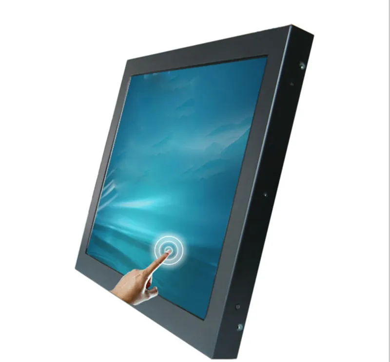 frameless 10 inch LCD monitor with VGA AV support HDMI input + USB resistive touch screen without housing