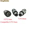DC Jack 7,4x5,0 мм мужчина к 5.5x2.1/2.5 мм (7,4*5,0 мм до 5,5*2,5) Женский адаптер питания постоянного тока для струйного принтера HP DELL Lenovo/ASUS/Toshiba .... ► Фото 1/2