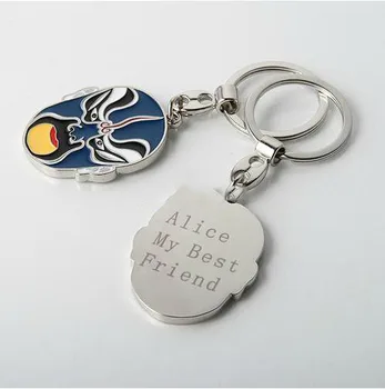 

Personalized Face Design Chinese Style Zinc Alloy Keychains Chinese Style Wedding Business Birthday Party Favor Gift