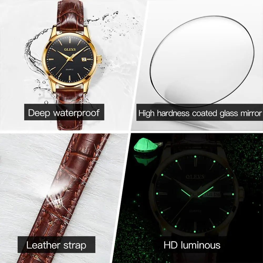 Elegant Leather Strap Watch