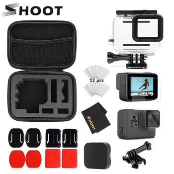 

SHOOT for Gopro Accessories Set For Gopro hero 7 6 5 Black Waterproof Case Protection Frame Collection Case for Go pro 7 6 5 Cam