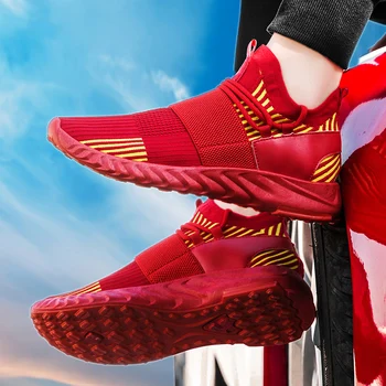 

2020 Men Running Shoes White Outdoor Breathable Air Mesh Walking Shoes for Men Light Weight Athletic Gym Sneakers Brand