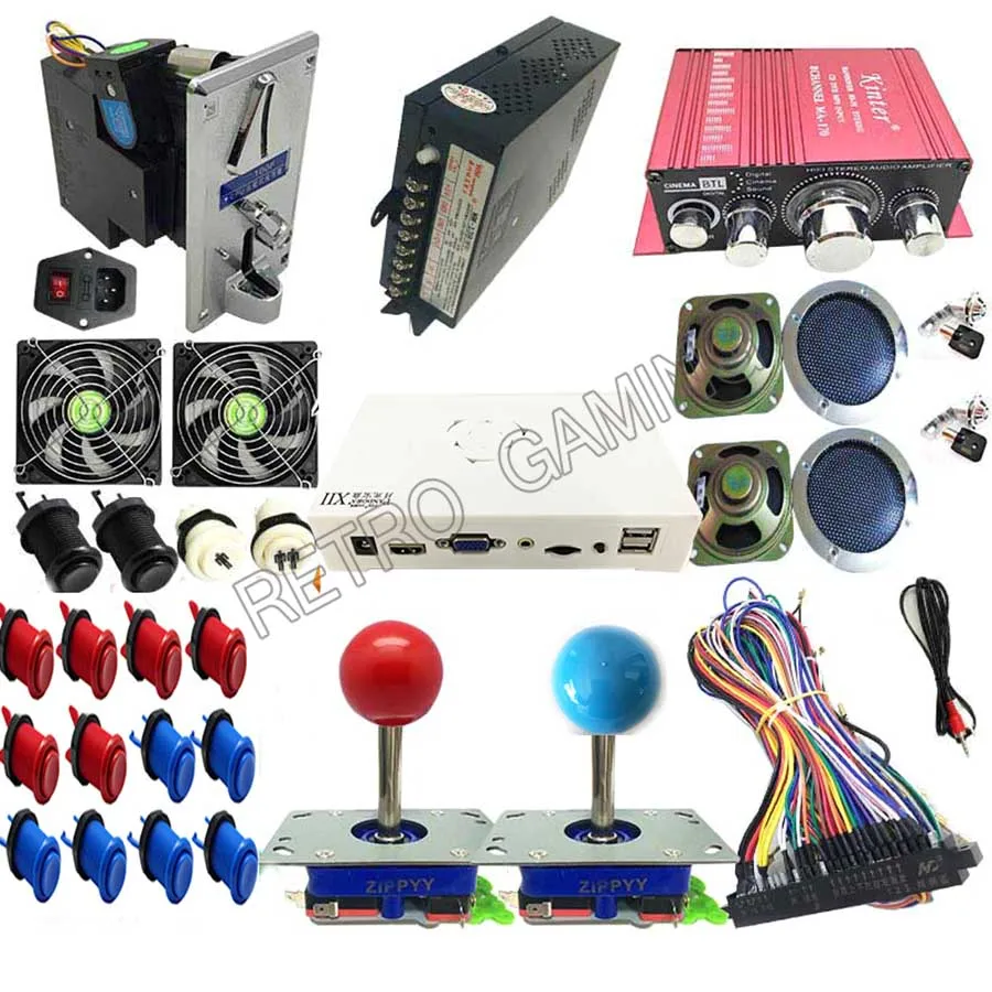 3D Pandora DIY Набор 3188 в 1 для игры JAMMA board zippy джойстик HAPP Стиль Кнопка для аркадной машины