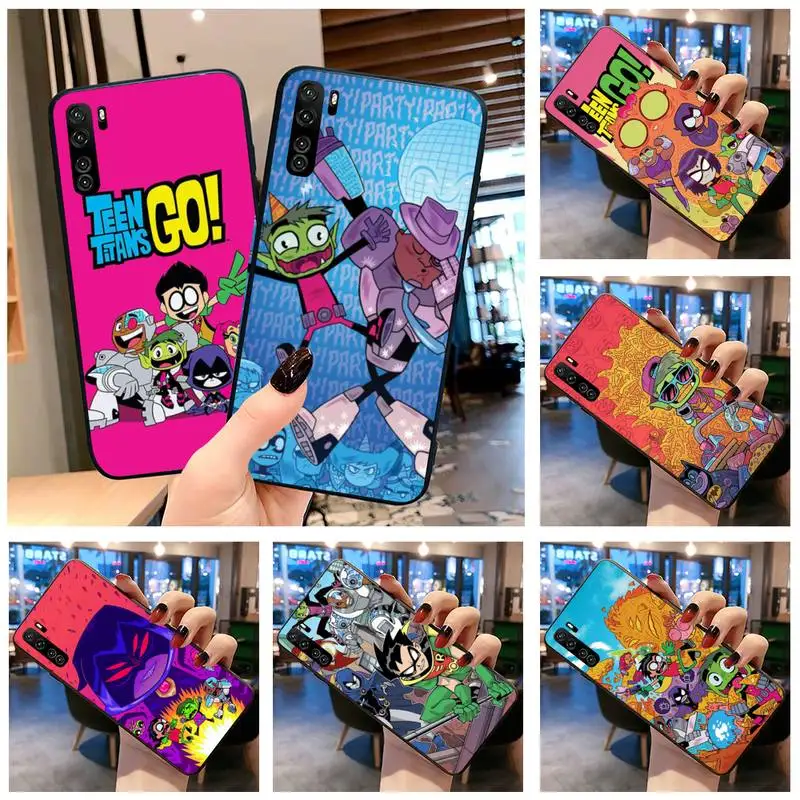 HUAGETOP подростковые Титаны Go черный чехол для телефона корпус Huawei P40 P30 P20 lite Pro Mate 30 20