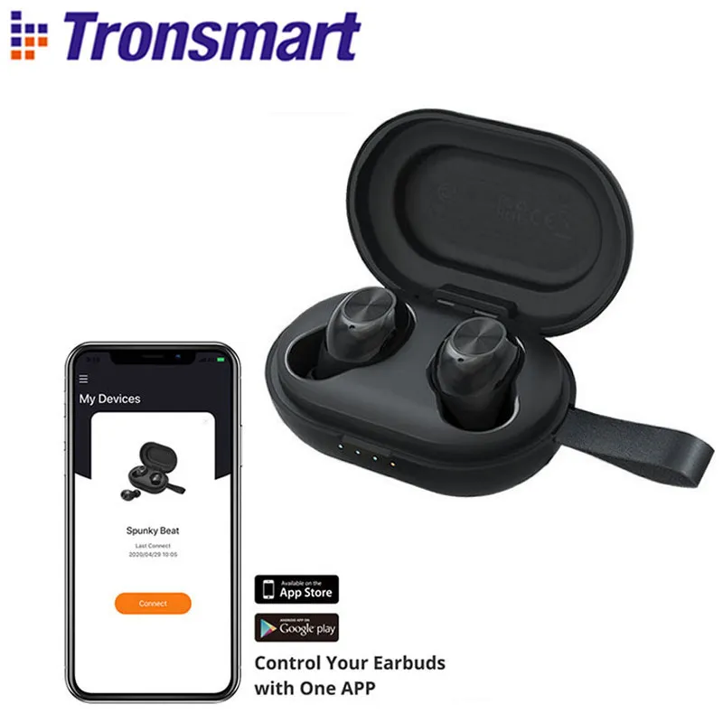 Tronsmart Spunky Beat sans fil TWS écouteur APTX Bluetooth écouteurs avec QualcommChip, CVC 8.0, contrôle tactile/APP