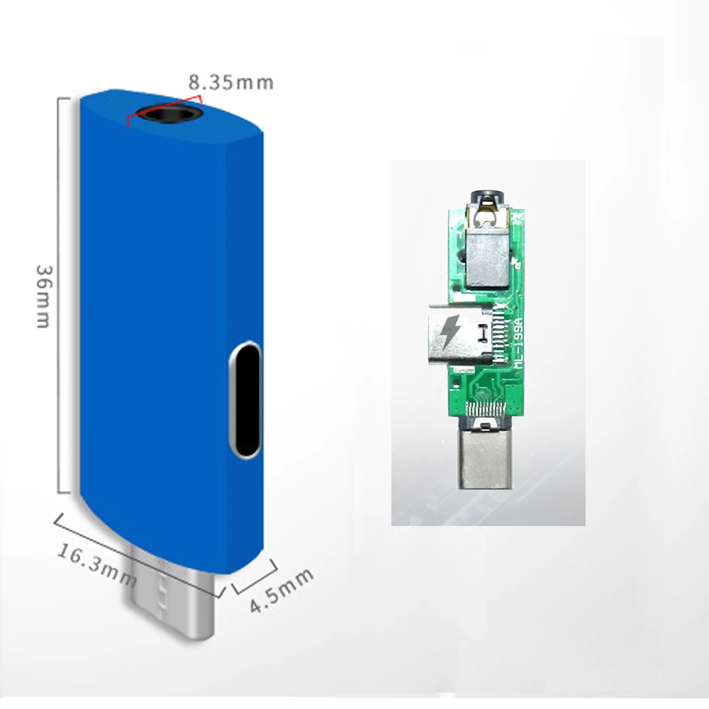 100pcs 2 in 1 Type c Audio Aux Earphone Charge Converter USB C to 3 5 mm Headphone Jack Adapter