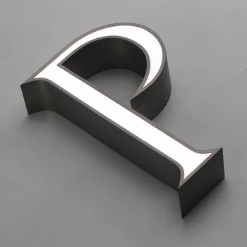 

waterpoof Face lit led letters stainless steel channel letter acrylic face storefront signs