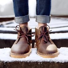 Зимние ботинки для мужчин; кроссовки с мехом; Мужская обувь; кожаные повседневные качественные водонепроницаемые теплые ботинки до щиколотки-30 градусов Цельсия