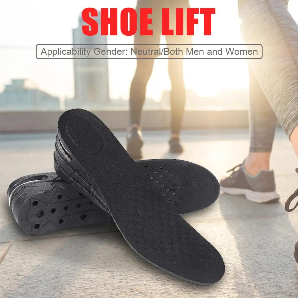 3-9cm Height Increase Insole Cushion Unisex Height Lift Adjustable Cut Women Men Lift Shoe Heel Insert Pad shoe insoles shoe heel pads heightening foot patches