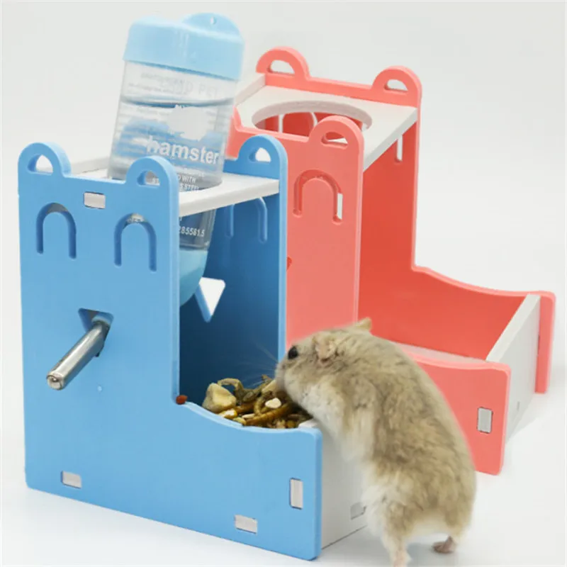 クリエイティブ小型ペット水飲料ボトルホルダーハムスターウサギの餌フィーダ家庭用動物水ディスペンサーdiyカップ収納ラック Aliexpress