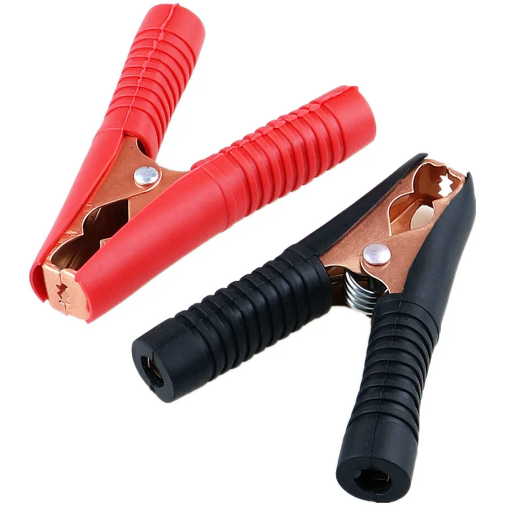 Горячая зажим автомобиля с формой крокодила Батарея зажимы типа крокодил (200A красный + черный|Щипковые