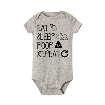 

Sunnykucy Baby Clothes New Children's Cotton Printed Alphabet Jumpsuit Baby Clothing and Boys Clothing 1M-24M Drop Shopping