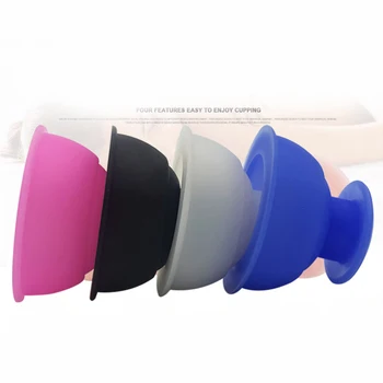 

1Pcs Anti Cellulite Cup Vacuum Cupping Cup Silicone Family Facial Body Massage Therapy Cupping Cup Suction Body Cup Massage