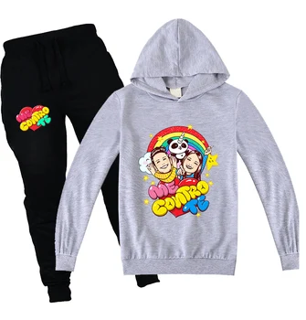 

2020 Autumn New Me Contro Te Boys Casual Long Sleeve Hooded Sweatshirt Pants 2pcs Sets Girls Hoodies Tops Clothing Clothes Suits