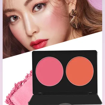 

2 Colors Pressed Contour Powder And Blusher Highlighter Makeup Bronze Shadow Powder Bronzing Setting powder