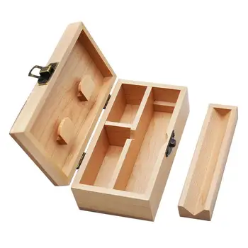

Rolling Paper Tray Wooden Box Jewelry Sundries Storage Container Organizer Handmade Craft Jewelry Case Gift Box Makeup Organizer