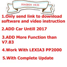 Nova lexia 3 diagbox v9.68 v8.55 v7.83 versão 9.68 adicionar mais modelos de carro para citroen/para peogeot do que v 7.83 lexia3 diagbox 8.55