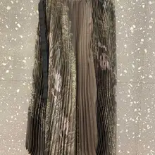 Весенняя модная женская юбка с цветочным принтом, плиссированная юбка, Женская юбка-пачка миди