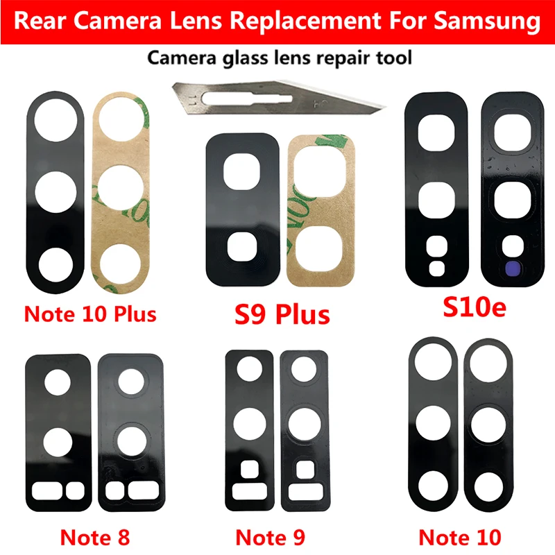 Новые оригинальные запчасти для объектива задней камеры Samsung Galaxy S8 S9 Plus S10e S10 5G Note 8