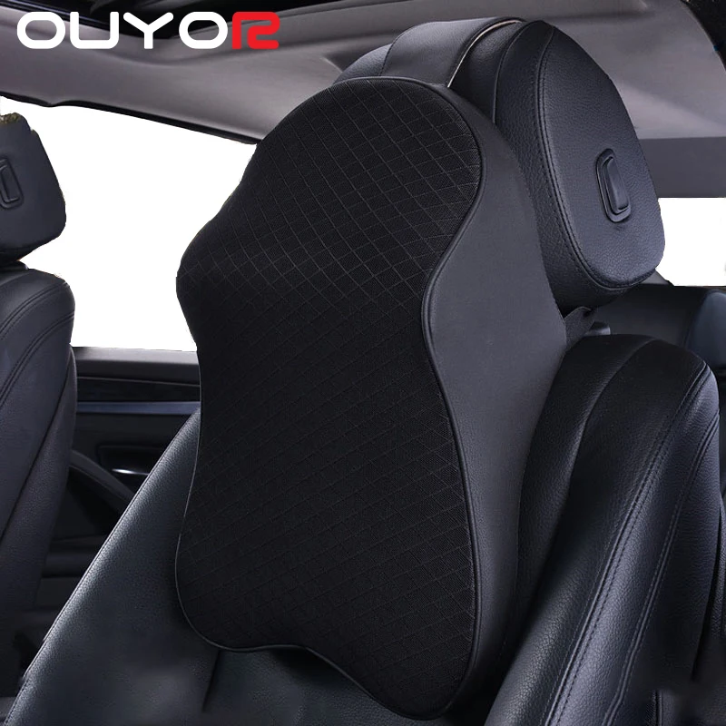 Seat-Covers Neck-Support-Holder Travel-Pillow Head-Restraint Memory-Foam Car-Styling