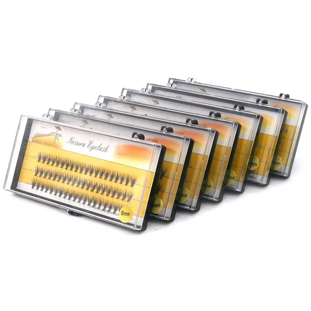 1 boîte/60 paquets de faux cils 20/30D, faux cils individuels imitation vison, cils épais naturels, Extensions de cils pour le maquillage