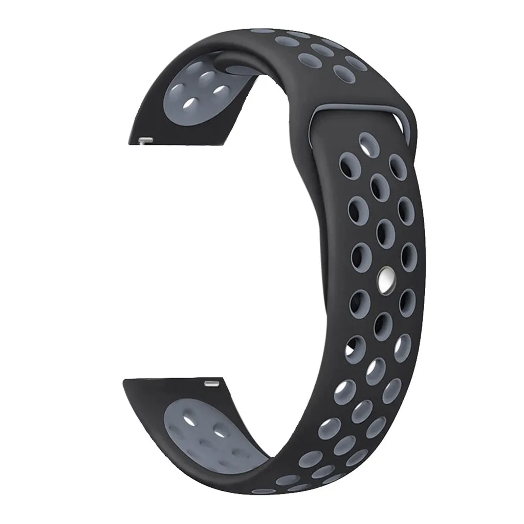 Black 20 мм силиконовый ремешок для часов для Xiaomi Huami Amazfit GTS/Bip Lite, браслет, умный ремешок для часов, сменный Браслет Correa - Цвет: Black