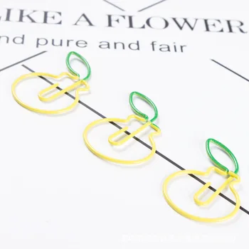 

Orange Shape Paper Clip Cute storage paper clips Photos Tickets Notes Letter Bookmark Mini Clips Stationery office supplies