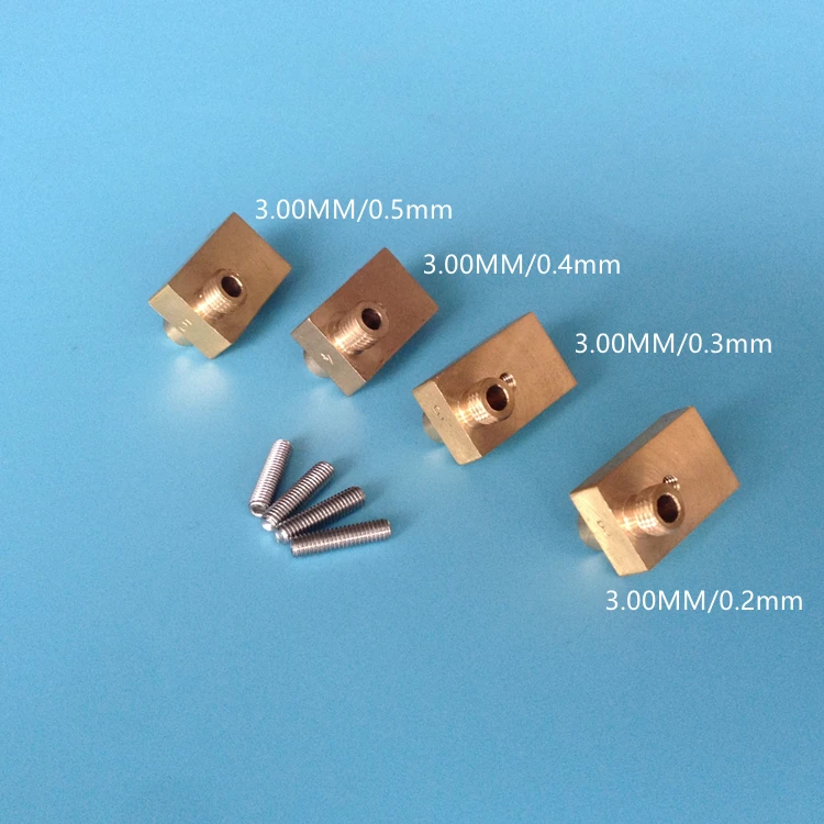 

4pcs Ultimaker 2 Olsson Heater Block Split Nozzle UM2 Hotend Extruder Brass Extended E3D Olsson Block Hotend Nozzle 3.0MM