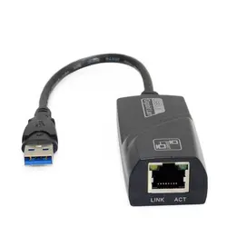 Mise à niveau de la vitesse de connexion au réseau, lecteur externe gratuit, USB 3.0 Gigabit LAN vers RJ45 NIC RTL8153 