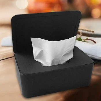 

Dustproof Modern Plastic Wet Wipes Dispenser Tissue Storage Box Container Solid Napkin Holder Case with Cover for Home